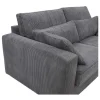 Sale 3-Zitsbank Mondovi Van Ribfluweel - Grijs Speciale Modellen Zitbanken & Fauteuils